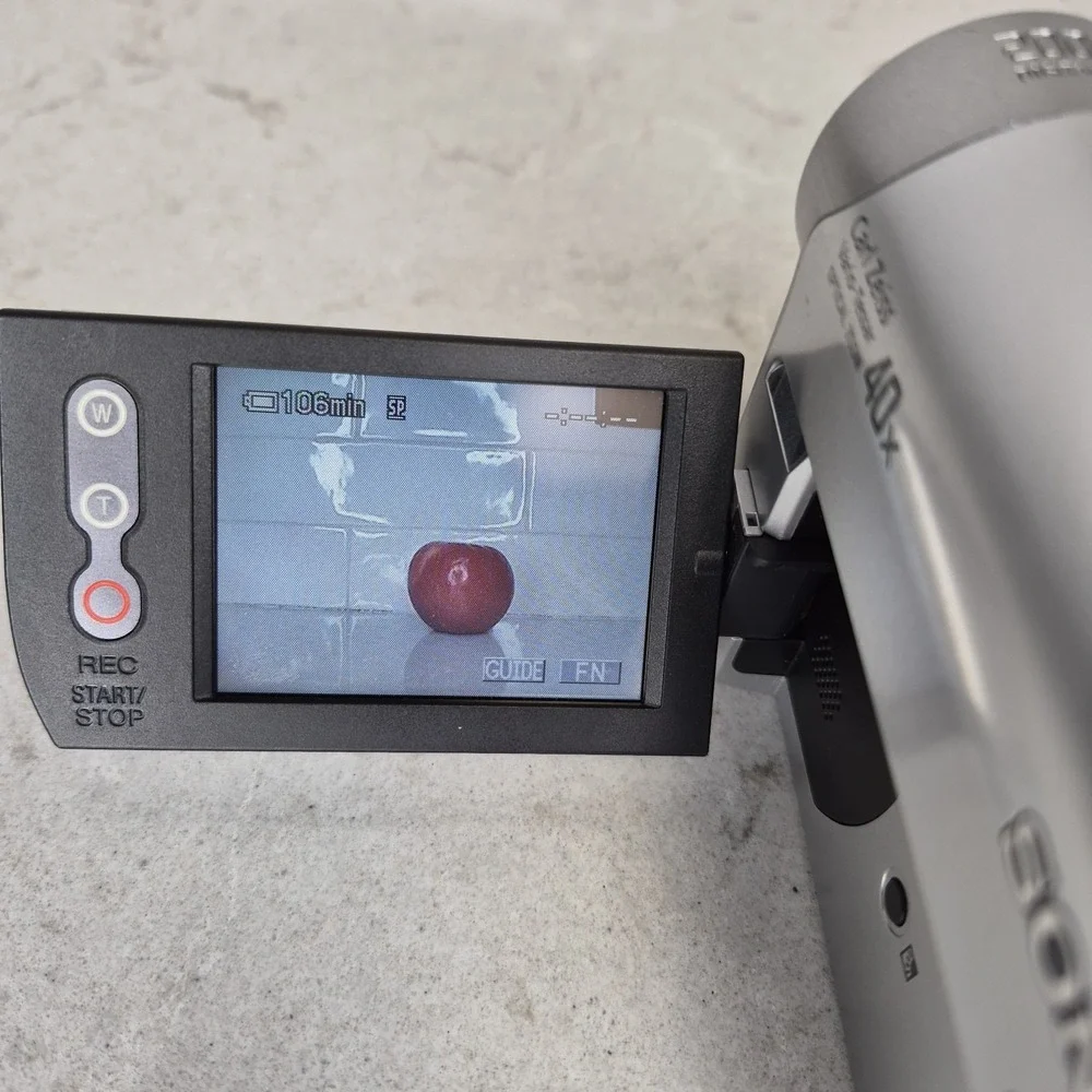 Sony Handycam DCR-HC52 MiniDV Camcorder 40x Zoom Bundle WORKS